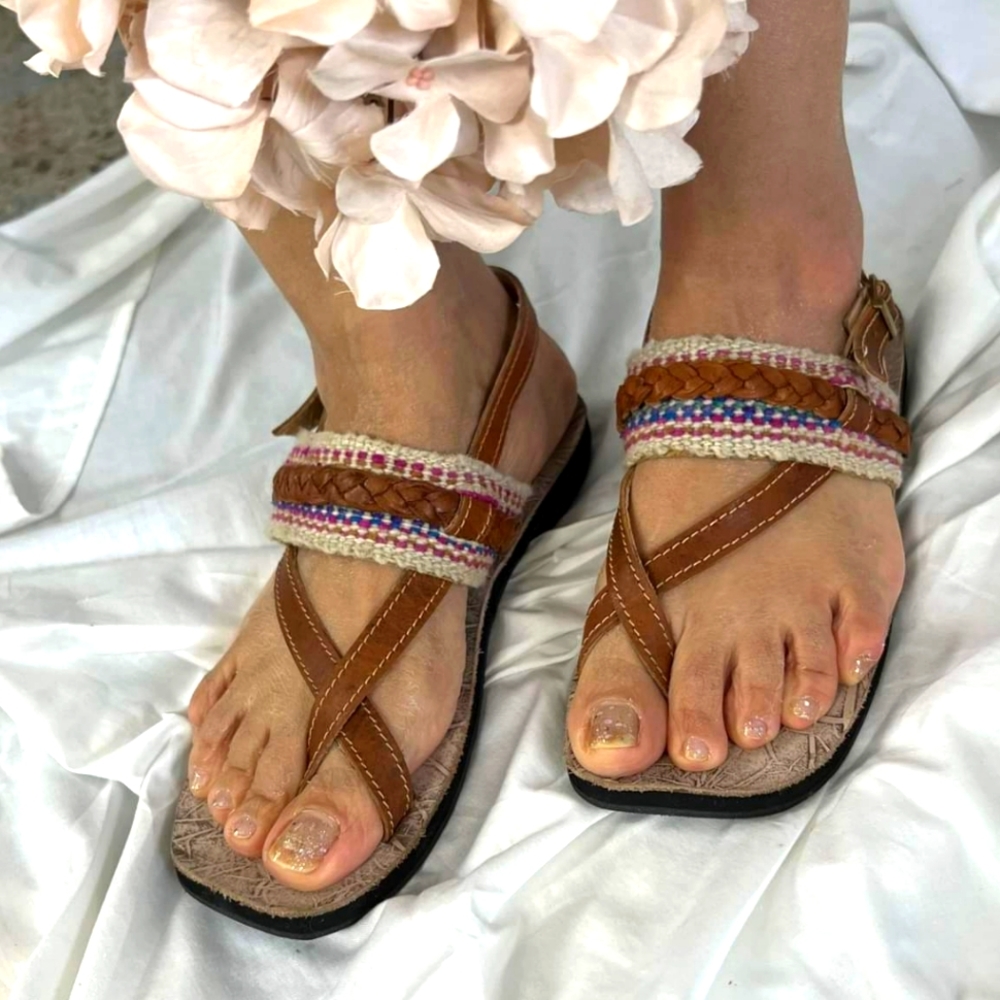 Leather sandals